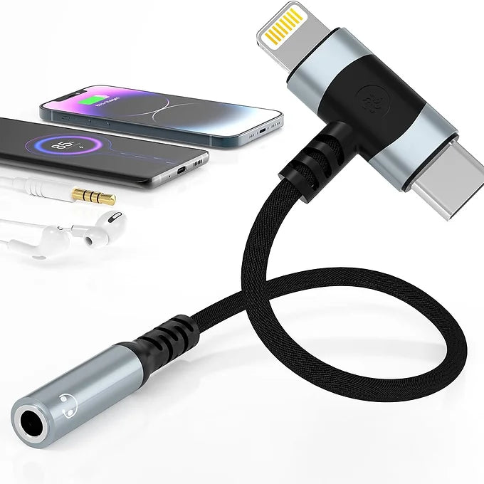 Wired Earplug Earbuds with 2-in-1 Adapter