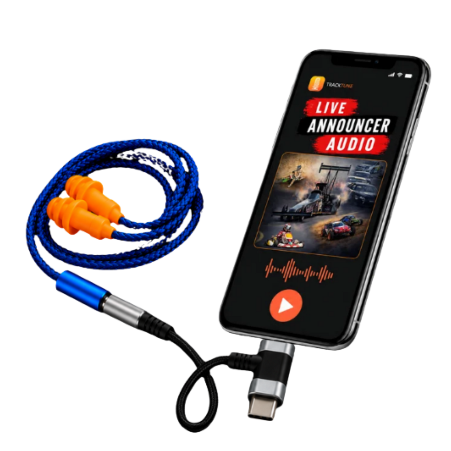 Wired Earplug Earbuds with 2-in-1 Adapter